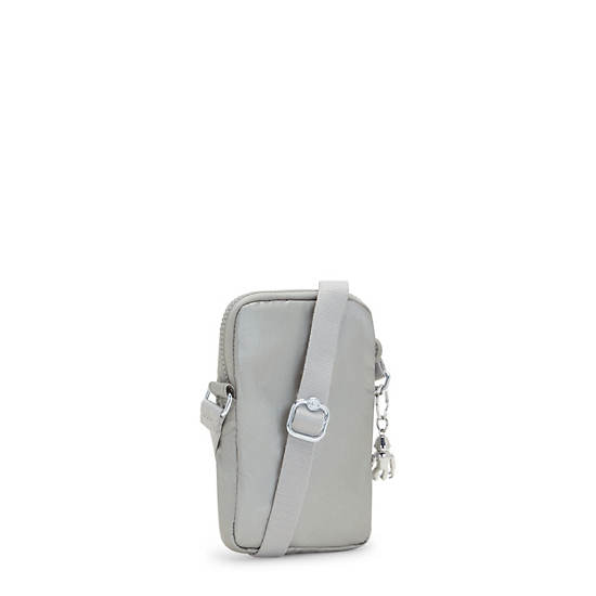Sac Mobile Kipling Tally Metallic Crossbody Argent | FR 1846BE